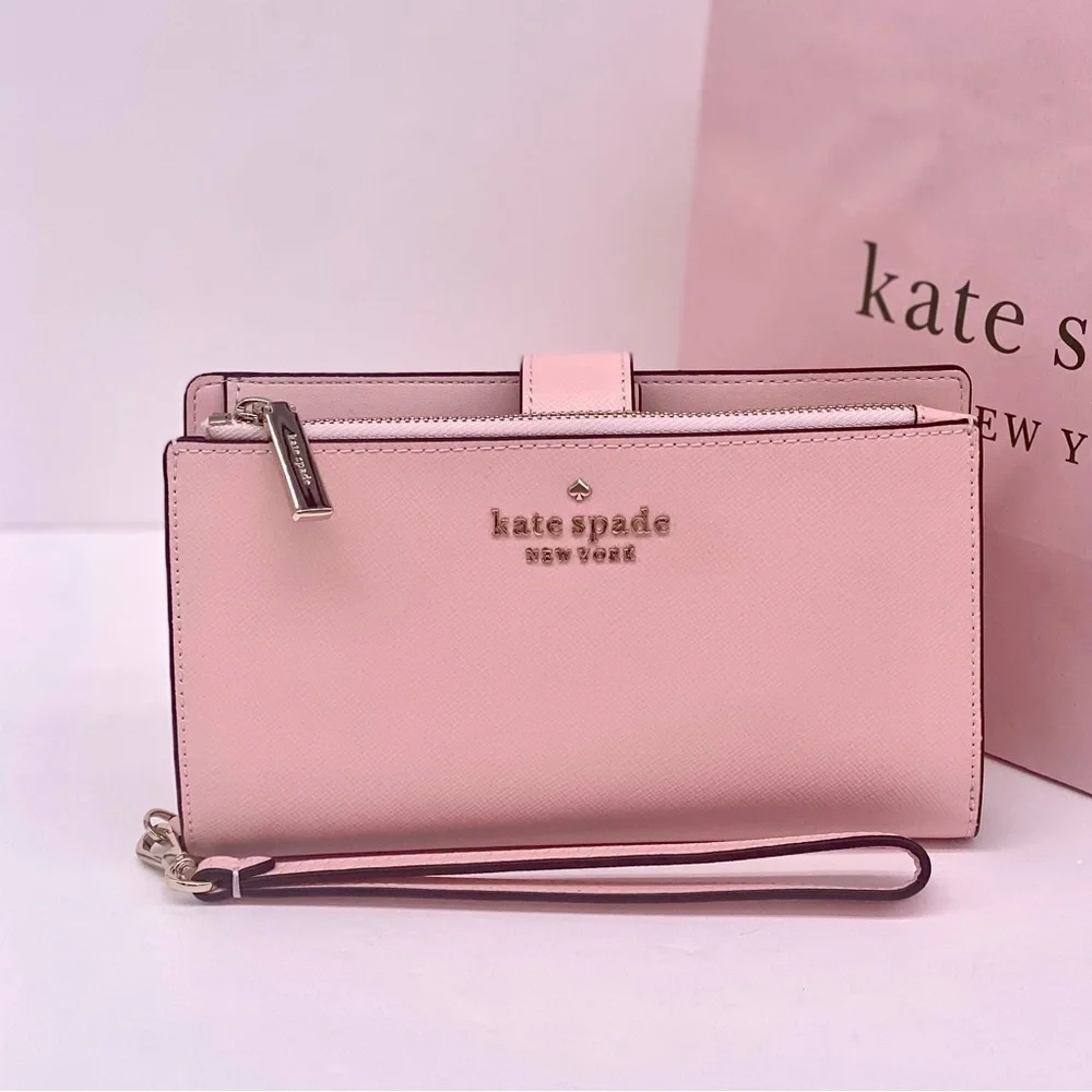 Kate Spade Staci Phone Wallet Wristlet Pink